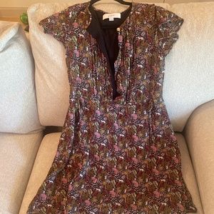 Leopard and floral dress